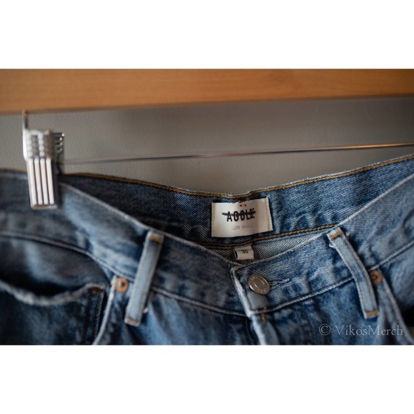 AGOLDE 90's PINCH WAIST JEANS SIZE 30 RIPPED NEW - Picture 5 of 6